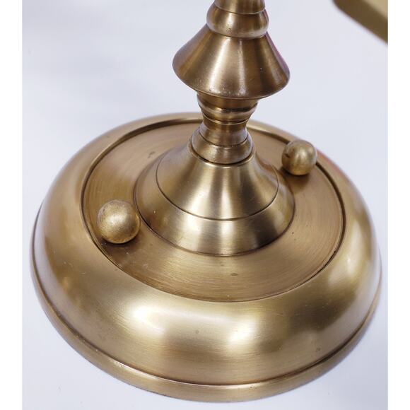 VINTAGE BOMBAY CO. MCM 15" SOLID BRASS Acanthus Leaf Candle SCONCE SET OF 2 - Picture 9 of 14